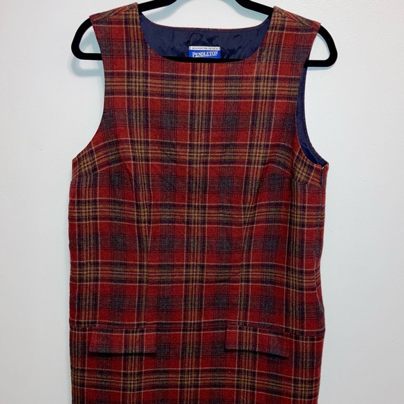 Pendleton Dress 100% Wool Jumper Dress size 8 - Picture 2 of 9